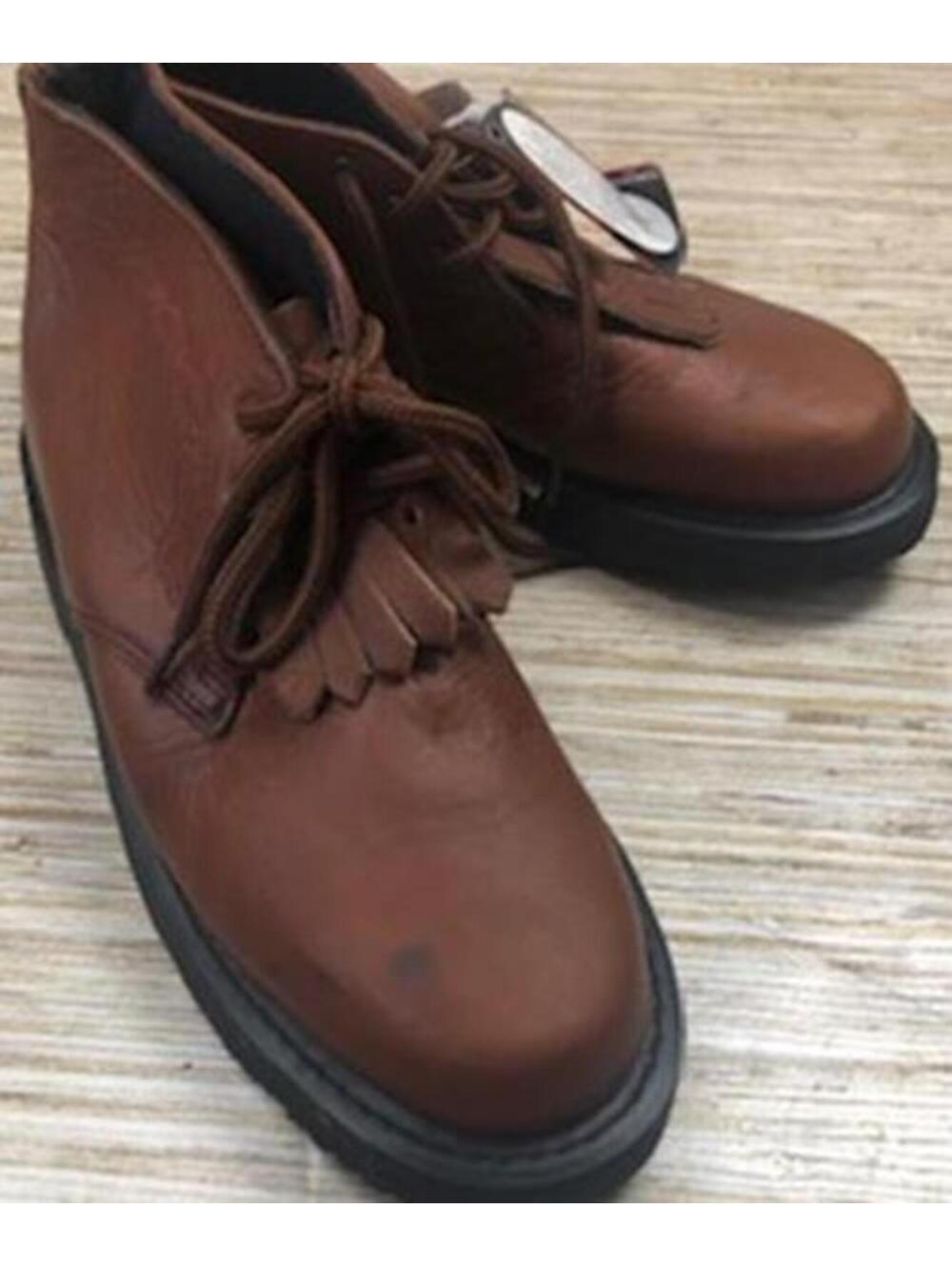 1379 NOCONA Boots Mens Premium Ankle Booties Lace Up BROWN sz 6.5